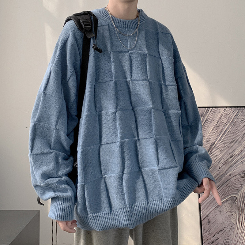 Men's Thick Round Neck Sweater Teenagers