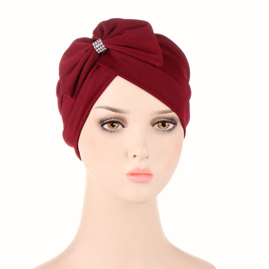 Tangled Bow Fashion Bandana Hat Forehead Cross