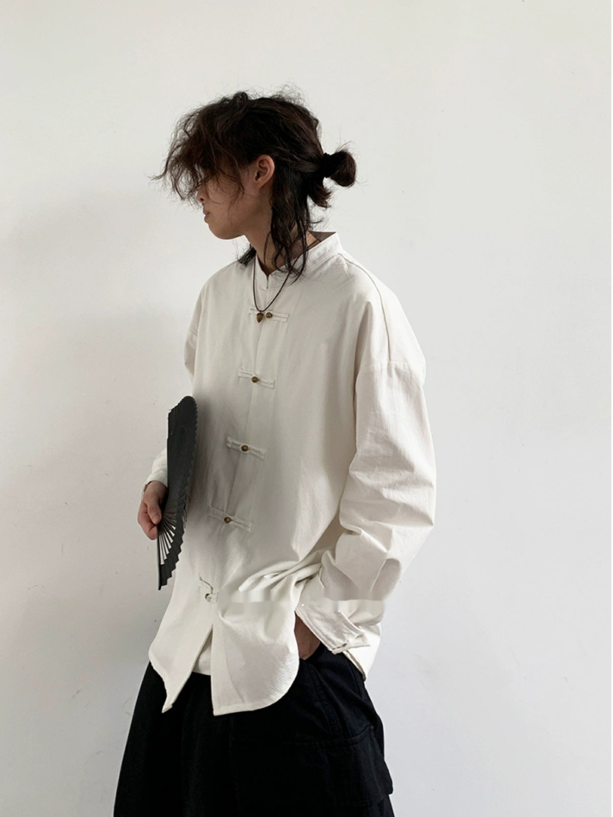 Frog Tang Suit Coat Spring Retro Stand-up Collar Chinese Tunic Suit Top