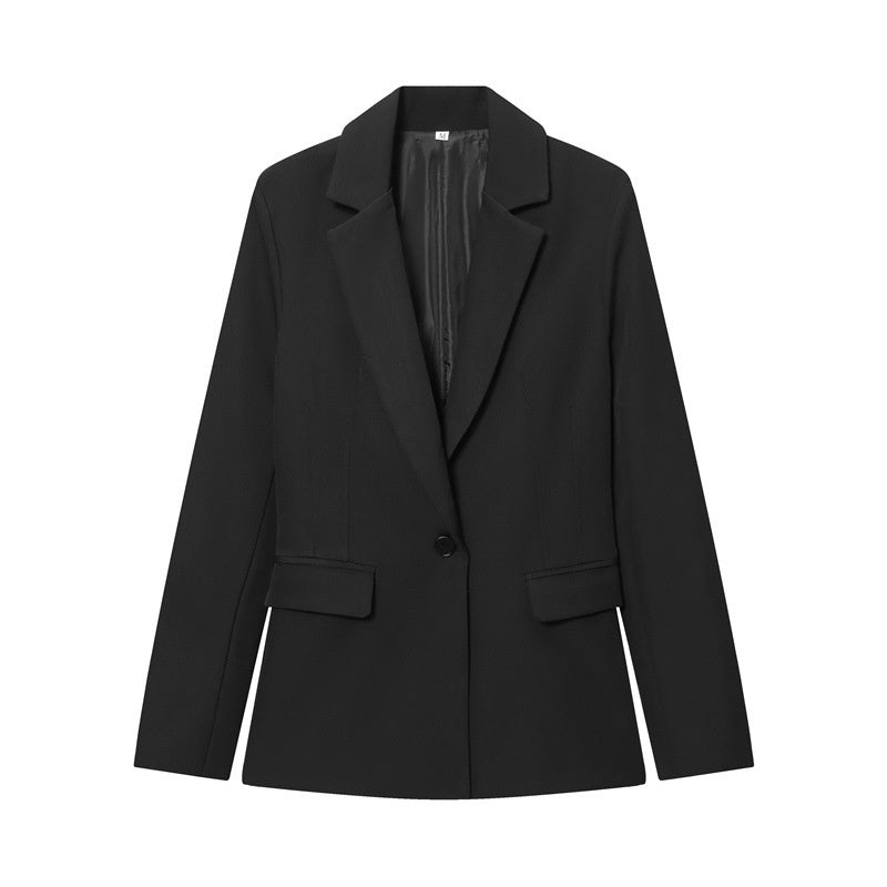 Slim-fit Long-sleeve Suit Jacket Flared Pants For Women