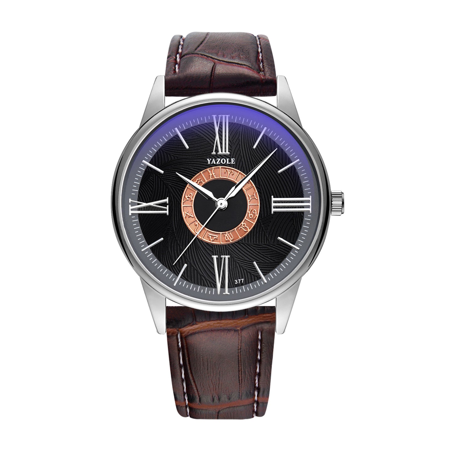 Silver Business Watch Men's Casual Constellation Design Quartz Men's Watch