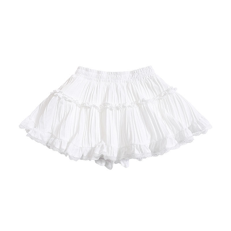 French Ballet Style White Puffy Cake Dress