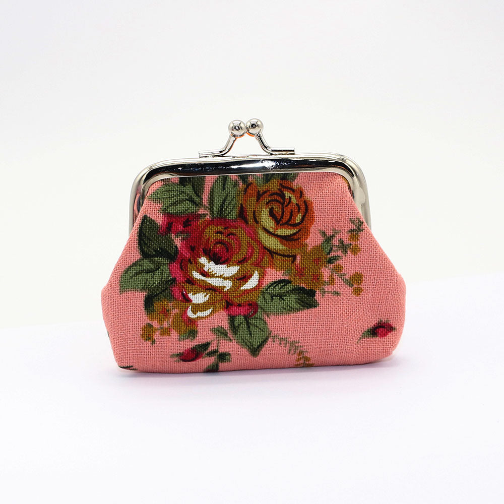 Canvas Mini Coin Purse Women's Fabric Coin Bag