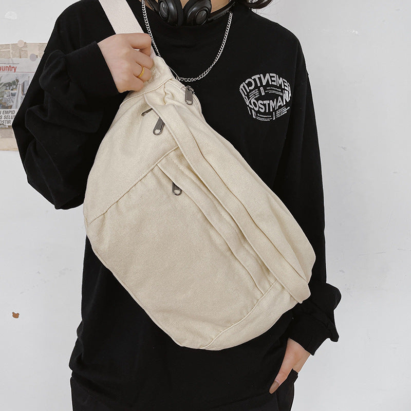Japanese Chest Bag Men's Casual Large-capacity Street Trend Messenger