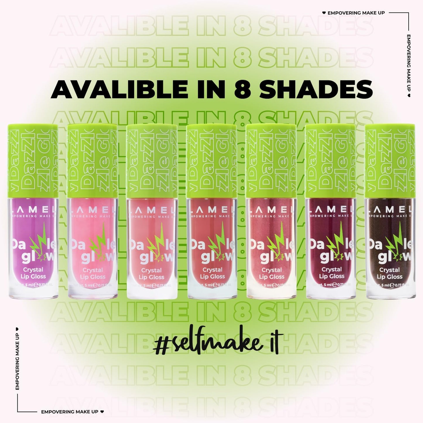 Dazzle Glow Crystal Clear Lip Gloss - Hydrating Lip Gloss - Non Sticky - Colored - Moisturizing - №404 You Can