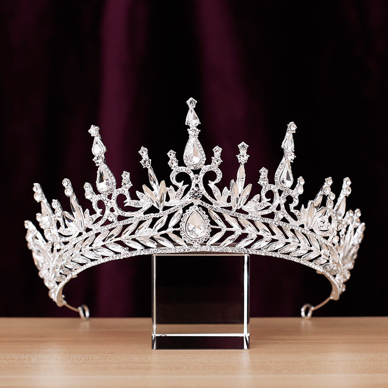Japan And South Korea Luxury Diamond Crown Retro Elegant Headdress