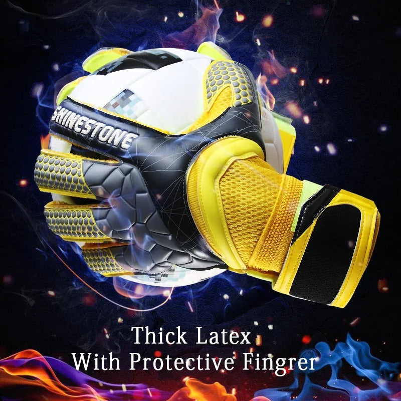 Children Harness Finger Guard Thickened Latex Goalkeeper Gloves
