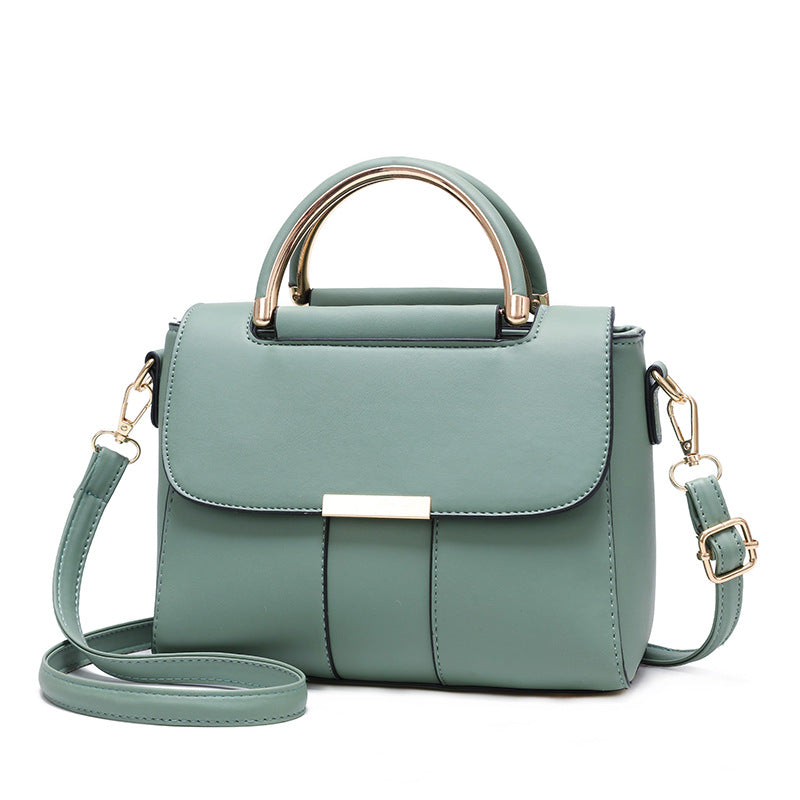 Korean Fashion One-shoulder Messenger Pu Small Square Bag