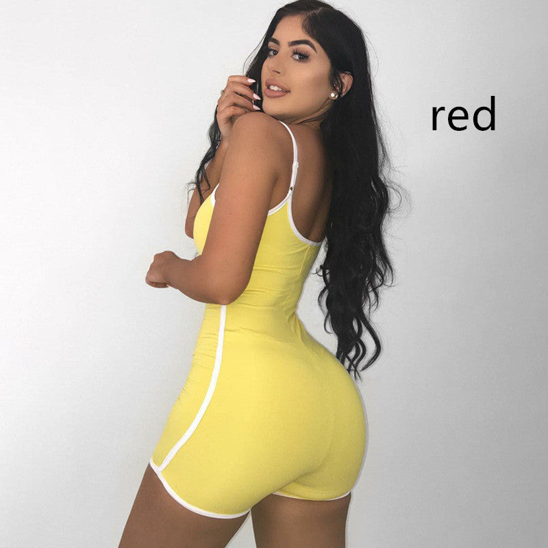 Women's U-neck Sling Backless Women's Jumpsuit