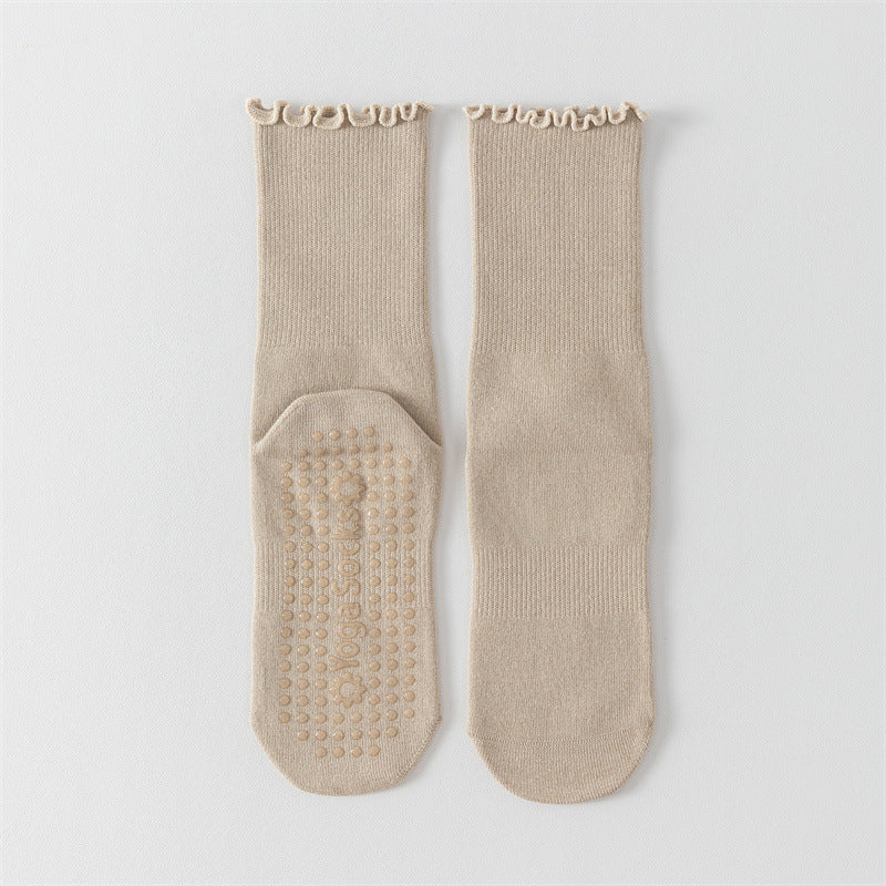 Women's Middle Tube Non-slip Boneless Pure Cotton Athletic Socks