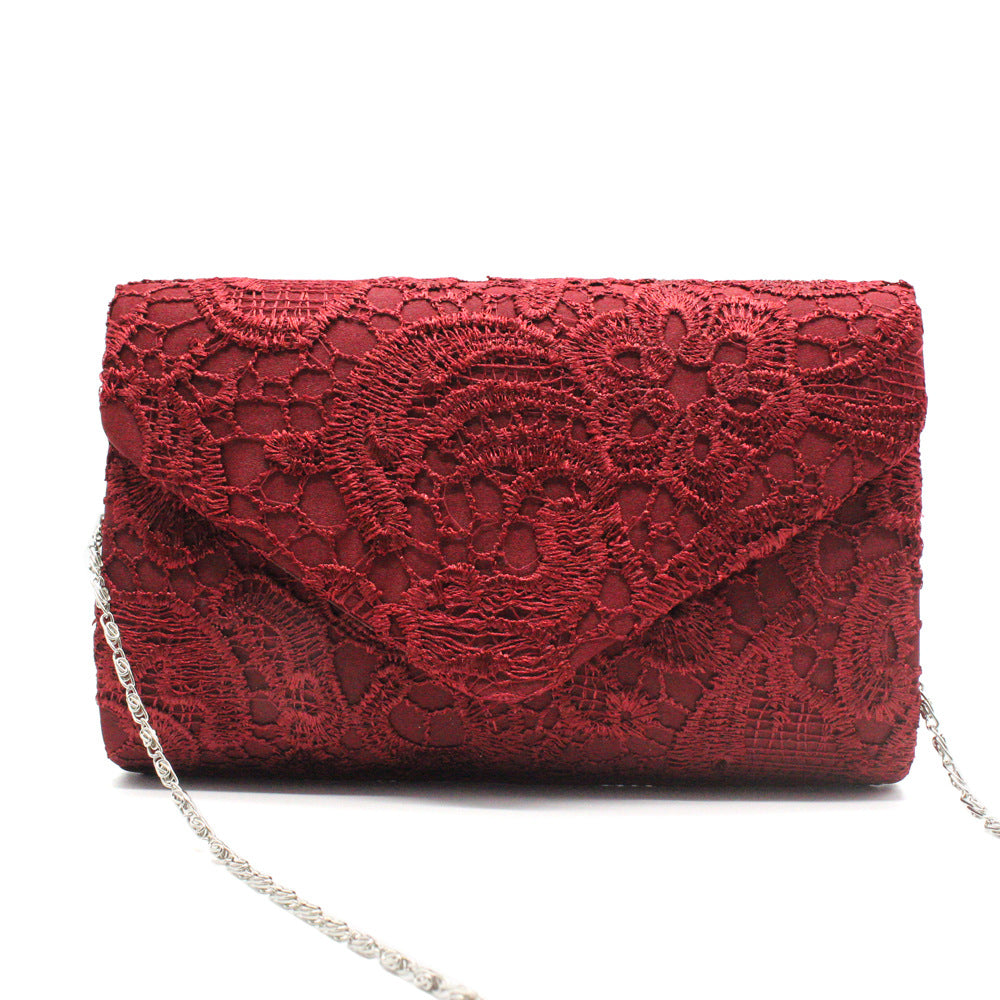 Convenient, Beautiful And Fashionable Lace Dinner Bag With Cover