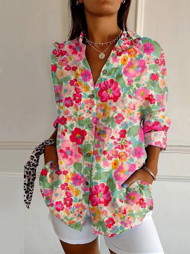Digital Printing Long Sleeve Shirt Top 3D