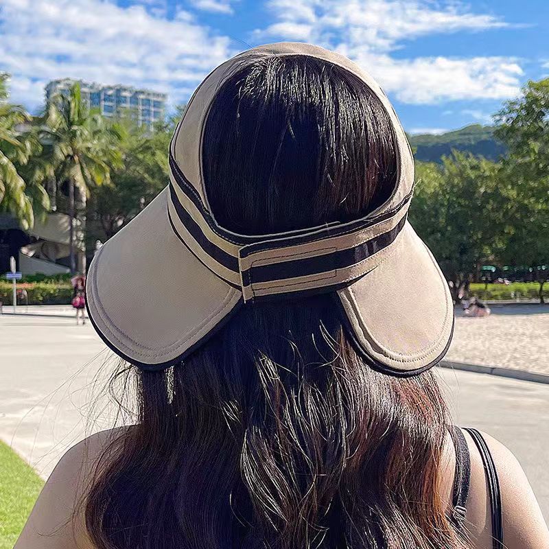 Women's Outdoor UV Protection Too Brim Sun Visor Empty Top Hat