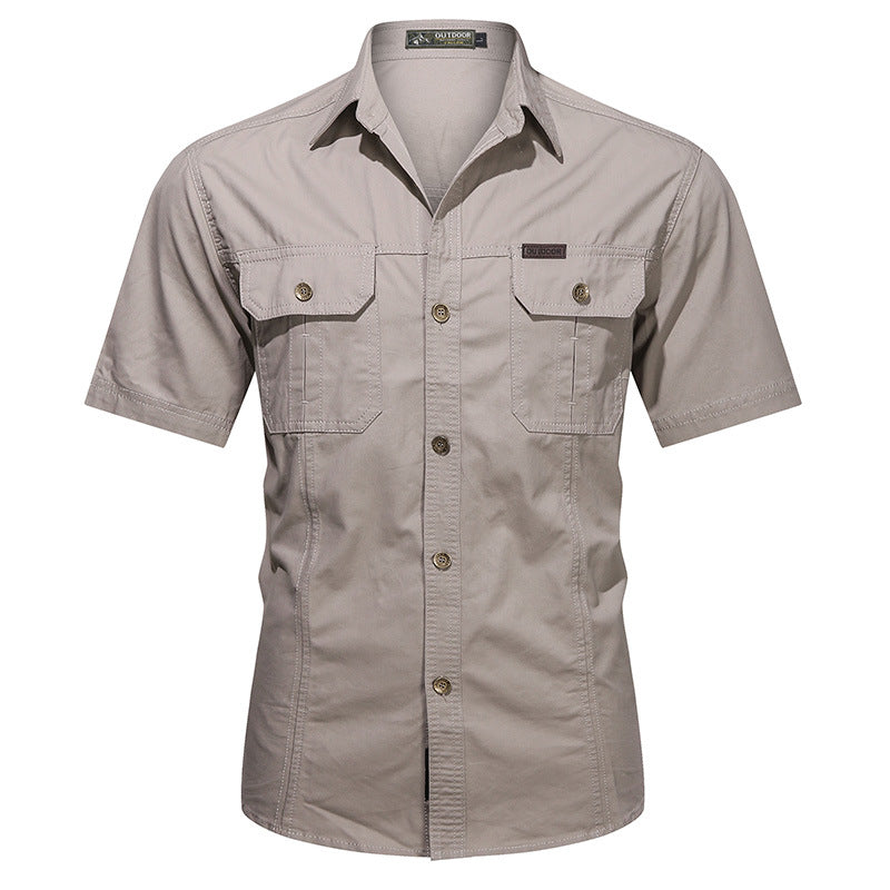 Summer Military Uniform Short-sleeved Shirt For Men