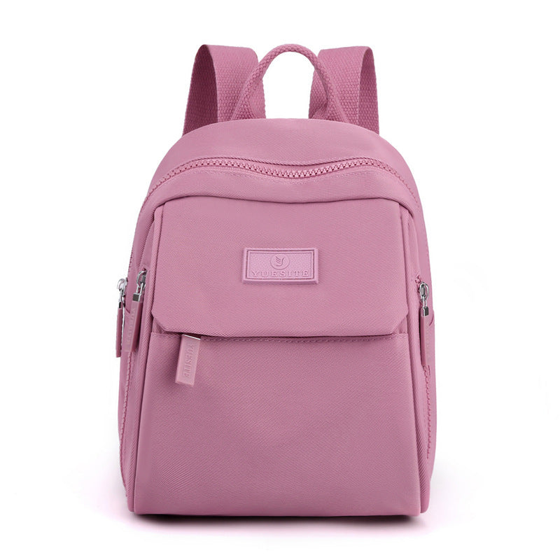 Anti-splash Nylon Cloth Bag Backpack Student Schoolbag Ladies