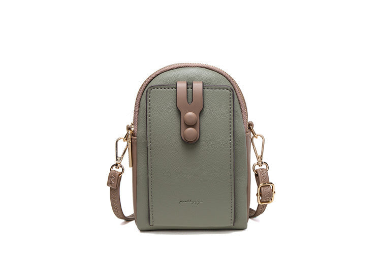 Mobile Phone Bag New Small  Vertical Zipper Ladies Shoulder Bag