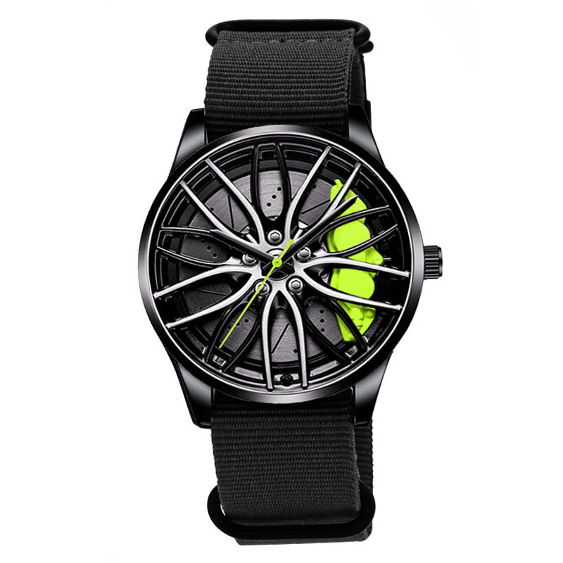 Nylon Wheel Hubs Creative Quartz Watch Men's Watch