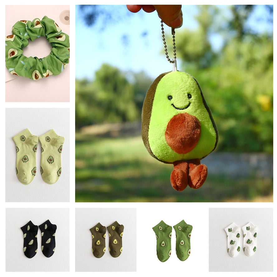 Avocado Japanese Fruit Breathable Cotton Socks