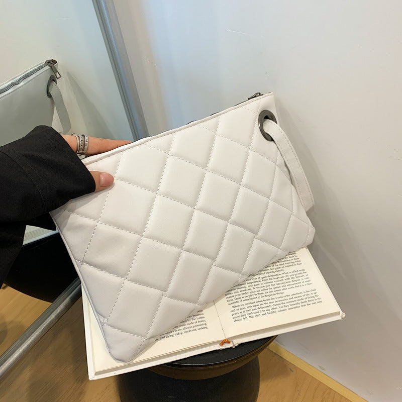 Retro Texture Diamond Envelope Bag Simple Western Style Small Square