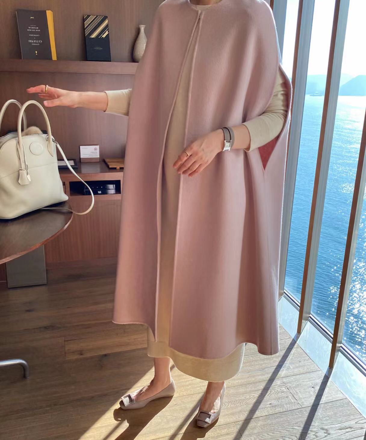 Women's Loose Wool Mid-length Vest Coat