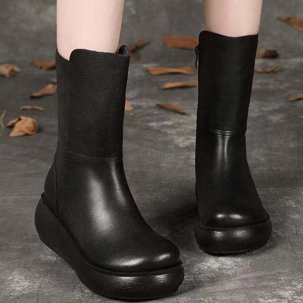 New Retro Women's Heightened Thick-soled Ankle Boots