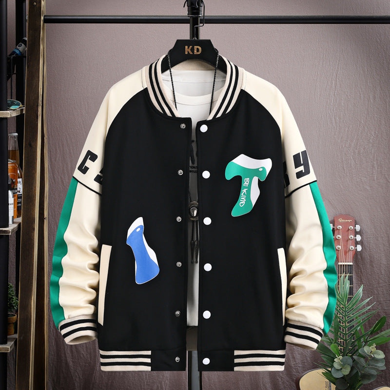 Trykt Baseballuniform Jakke Frakke