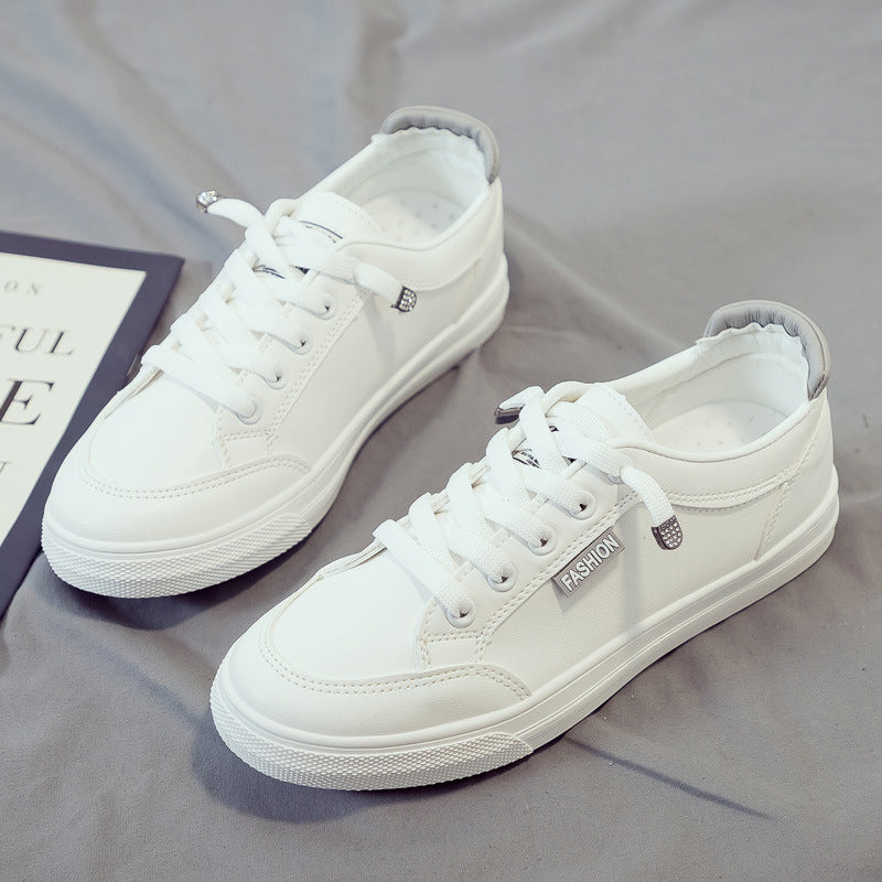 Popular White Versatile Internet-famous Skateboard Trendy Breathable White Shoes