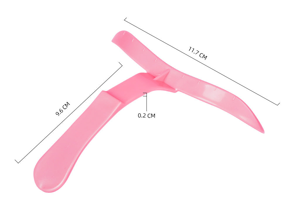 Plastic CS Three-point Positioning Balance Eyebrow Stencil