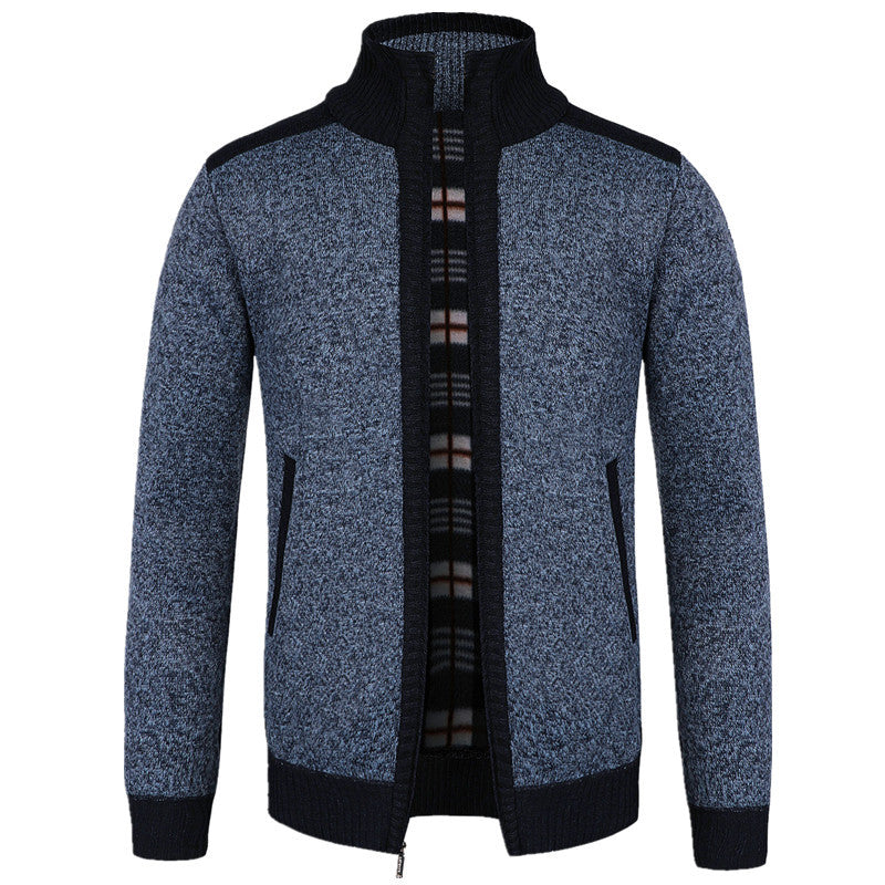 European Size Winter Dad Cardigan Loose Plus Size Knitwear