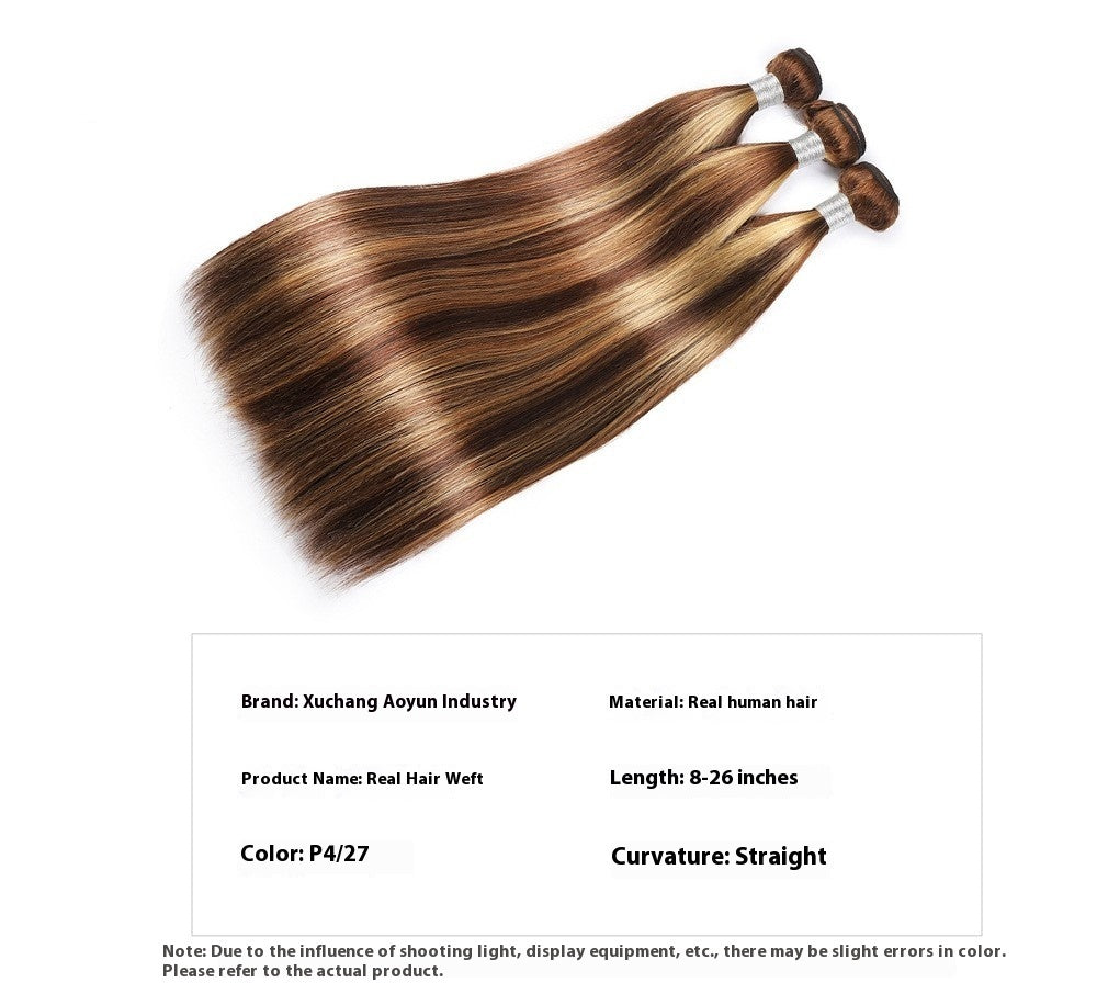 Wig Real Person Piano Color Hair Curtain