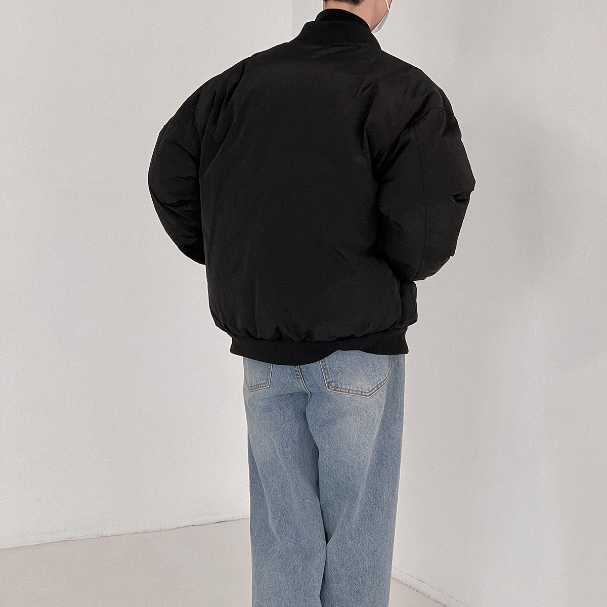 Baseball Collar Plus Cotton Jacket Men