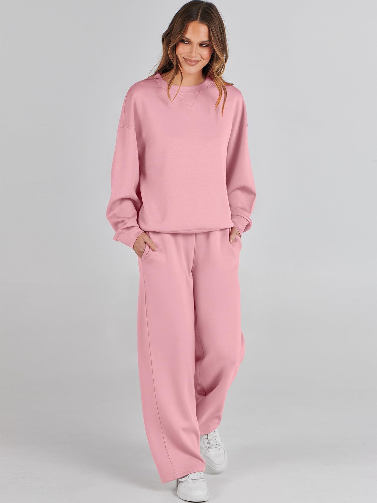 Fashion Casual Long Sleeve Sweater Suit