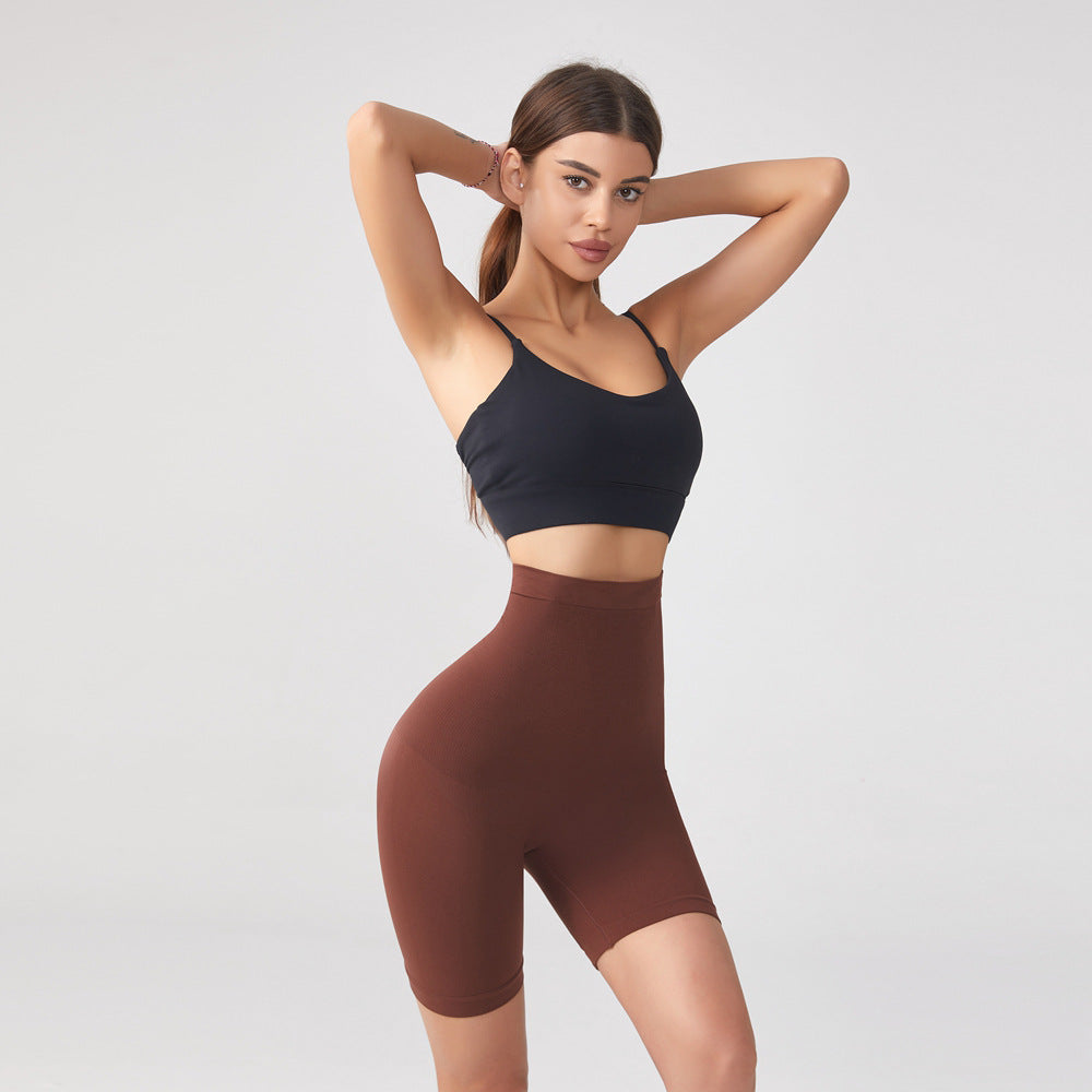 High Waist Body Shaping Middle Pants Seamless Running Sports