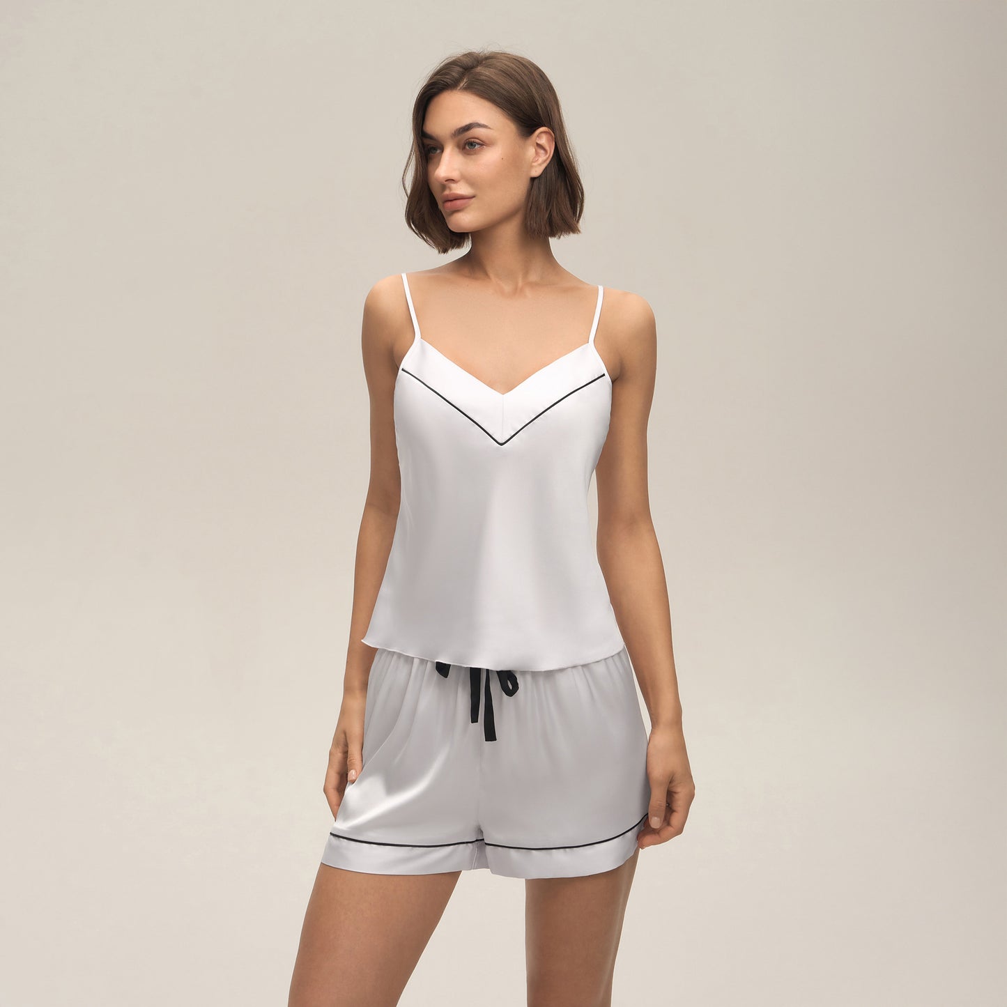 Suspender Shorts Set Two Piece Pajama And Loungewear Set