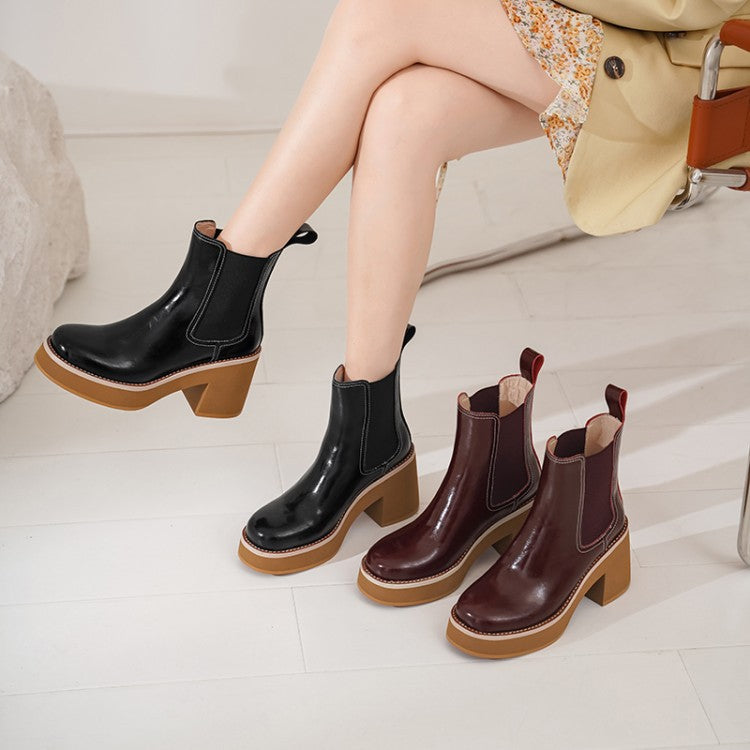 Women's High Heel Size Sleeve Short Boots