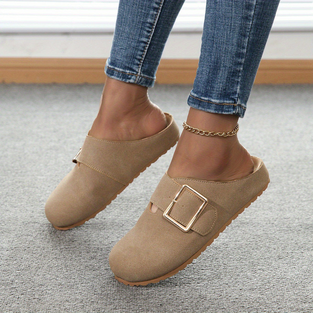 Women's Closed Toe Low Top Canvas Slippers