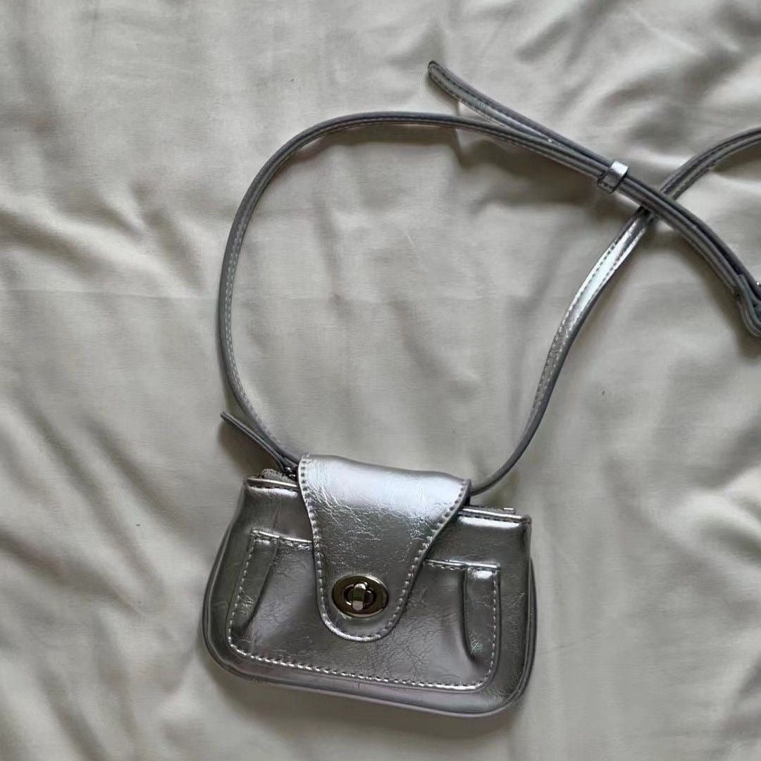 Sød Olievoksbehandlet Læder Kæde Skuldertaske/Crossbody Pung