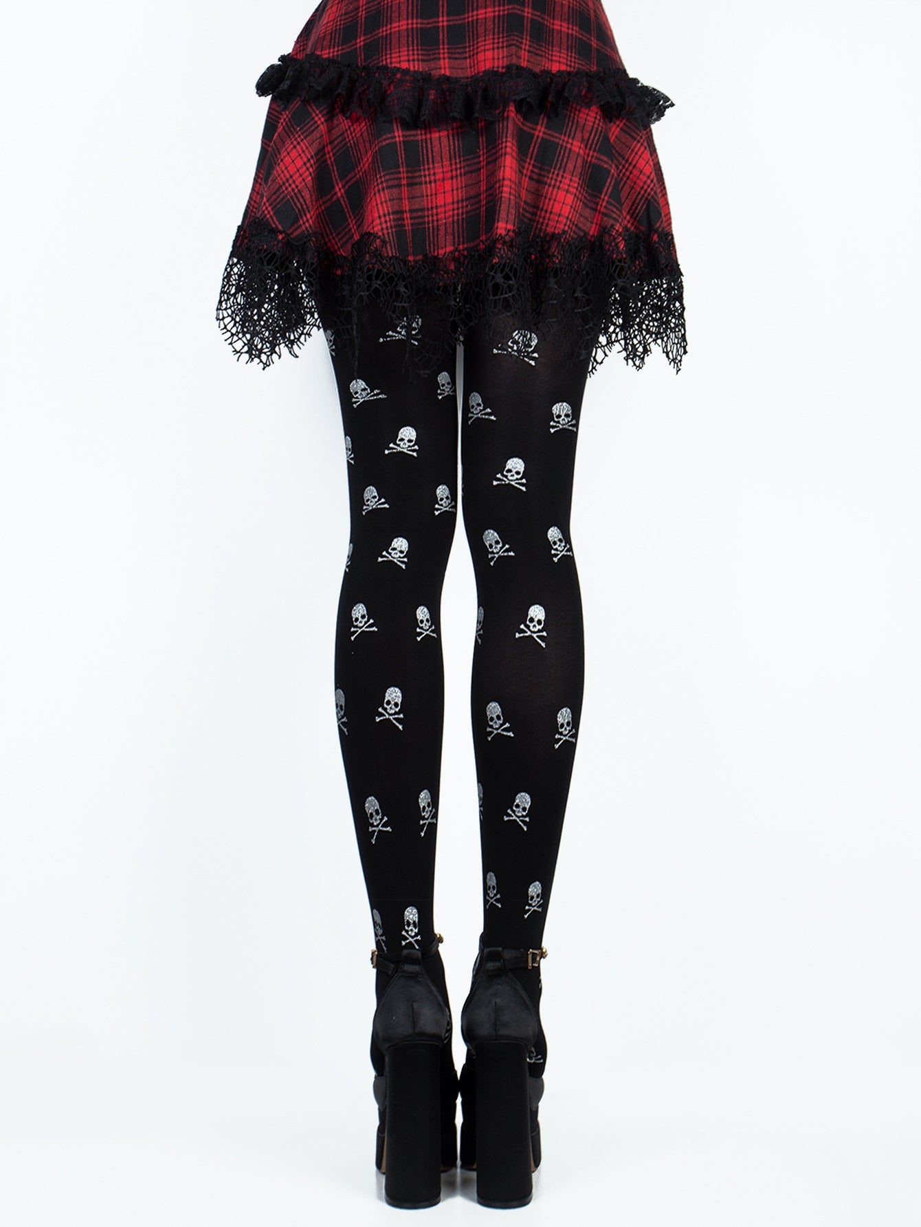 Halloween Tights Sexy Skull Print Party Costume Cosplay Stockings