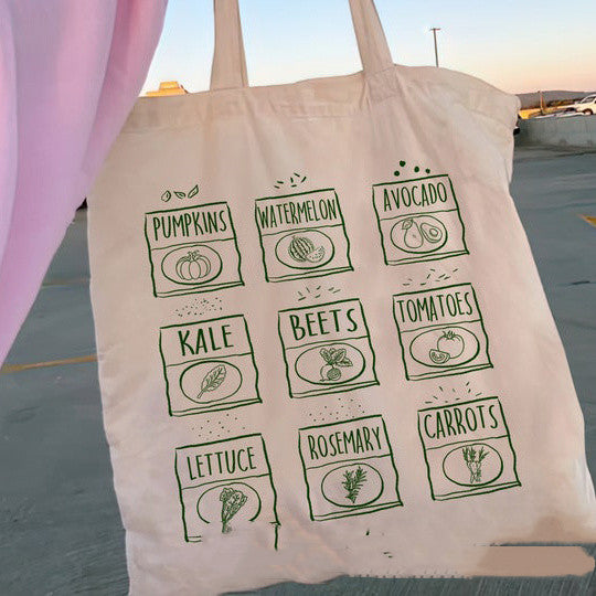 Floral Women Canvas Tote Bag Girl Reu