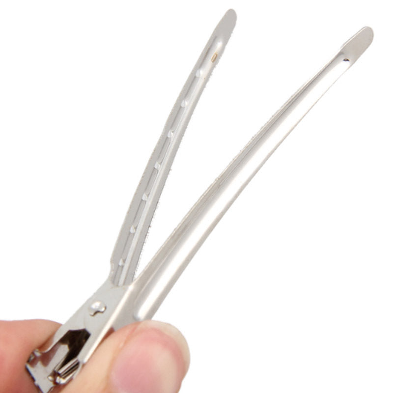 Fashion Hairdressing Stainless Steel Duckbill Clip