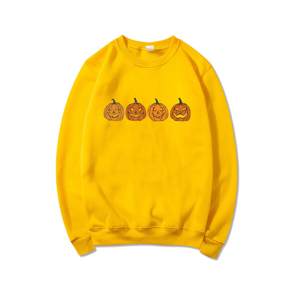 Halloween Ond Græskarhoved Sweater Sjovt Trykt Mode Fest Hættetrøje