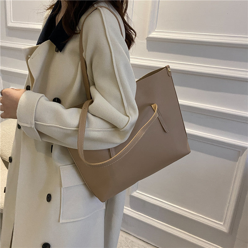 Pendletaske Arbejde Enkeltskulder Spandtaske Efterår Og Vinter Vintage Tote Taske