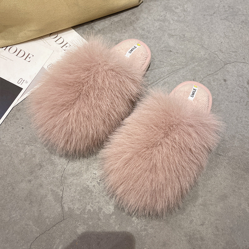Women's Home Indoor Soft Bottom Non-Slip Plush Slippers