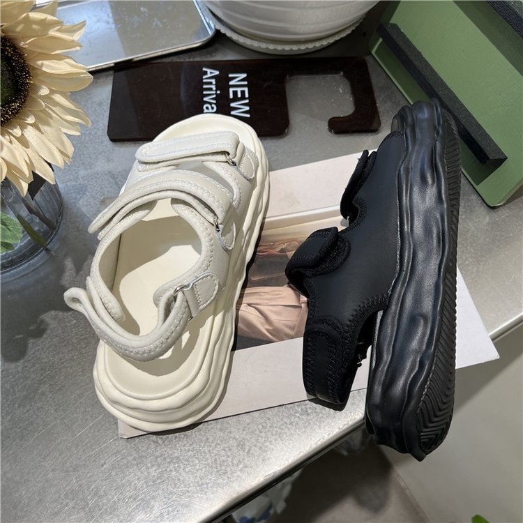 Beach Sandals Women's Summer New Velcro Thick Sole