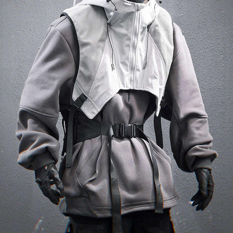 Dark Function Vest Sweatshirt Loose Leisure Suit
