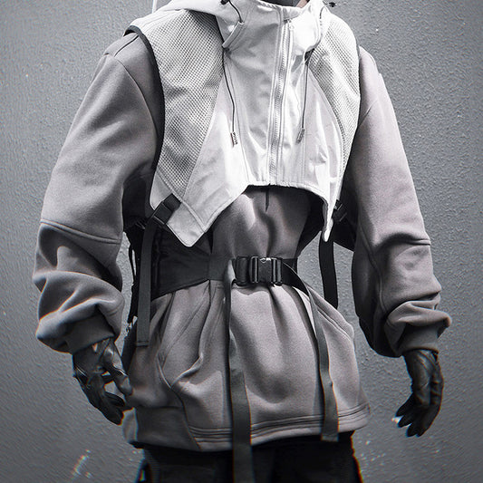 Dark Function Vest Sweatshirt Loose Leisure Suit