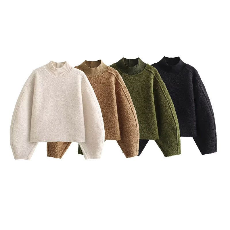 Trendy All-match Fashion Løs Sweater til Kvinder