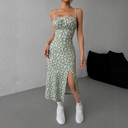 Women's Sexy Strap Printed Dress
