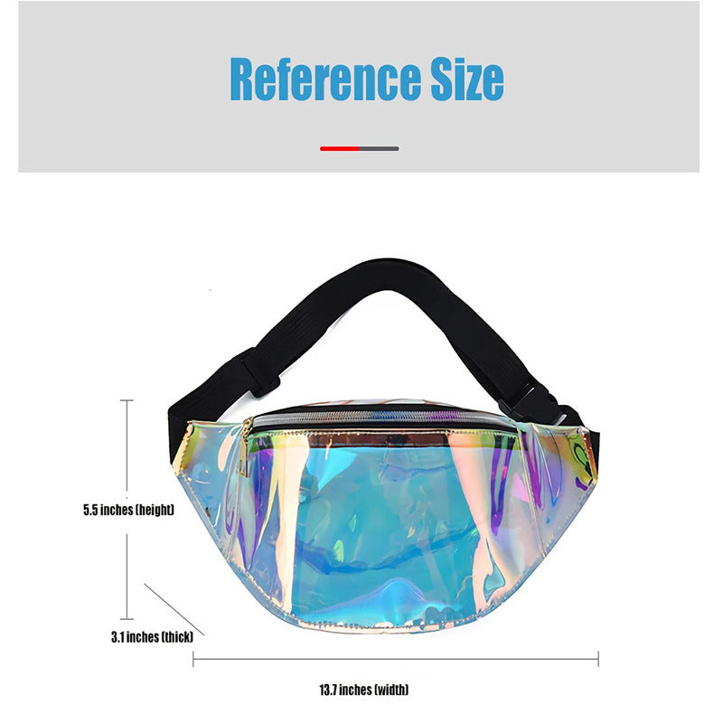 New Colorful Headless Waist Bag Transparent TPU Fashion Shoulder Satchel Chest Bag