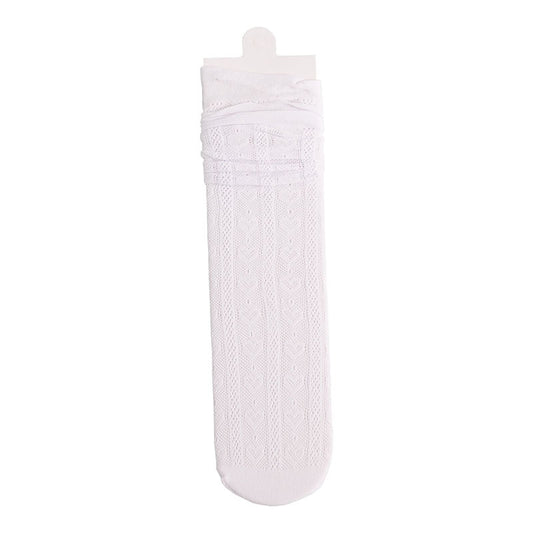 Female Ins Tide Thin Japanese Lolita JK Calf Socks Love Hollow Stockings